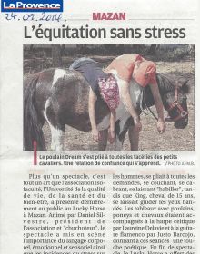 ART 2014.09.24 La Pce Equitation sans stress