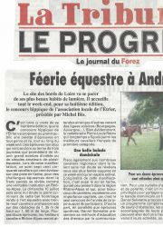 ART 2005.07.9 LE PROGRES Feerie equestre a Andrezieux